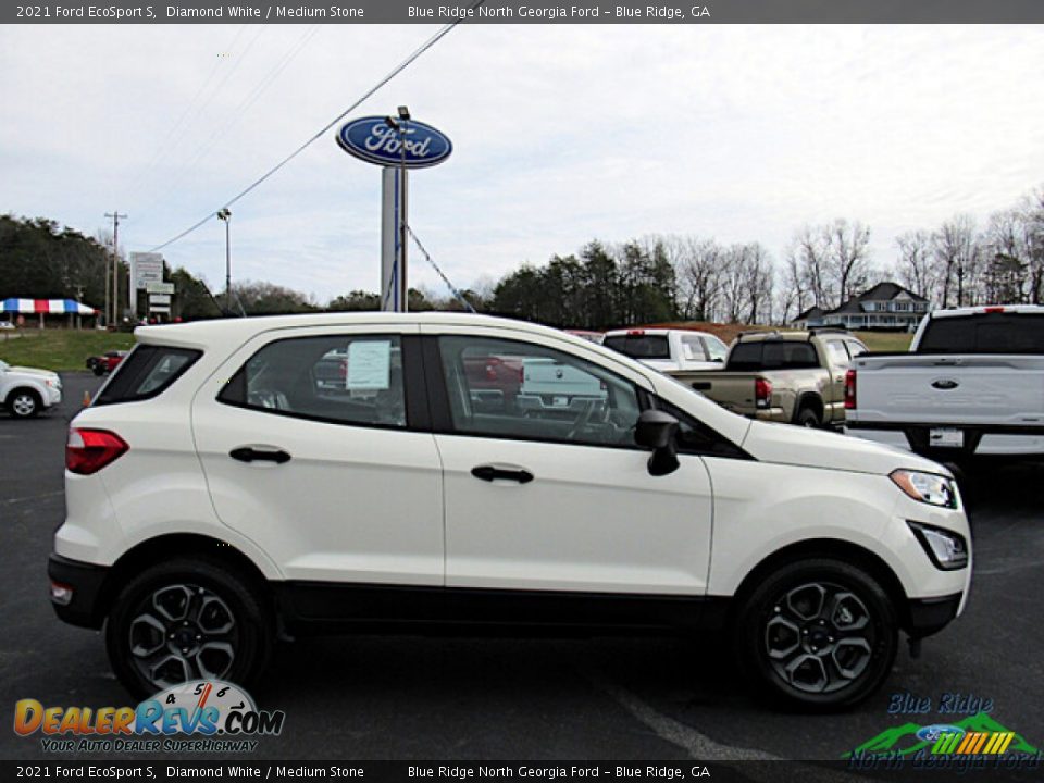 2021 Ford EcoSport S Diamond White / Medium Stone Photo #6