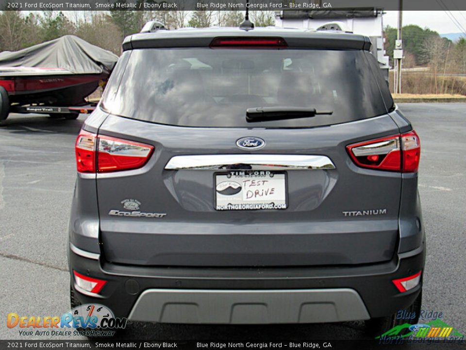 2021 Ford EcoSport Titanium Smoke Metallic / Ebony Black Photo #4