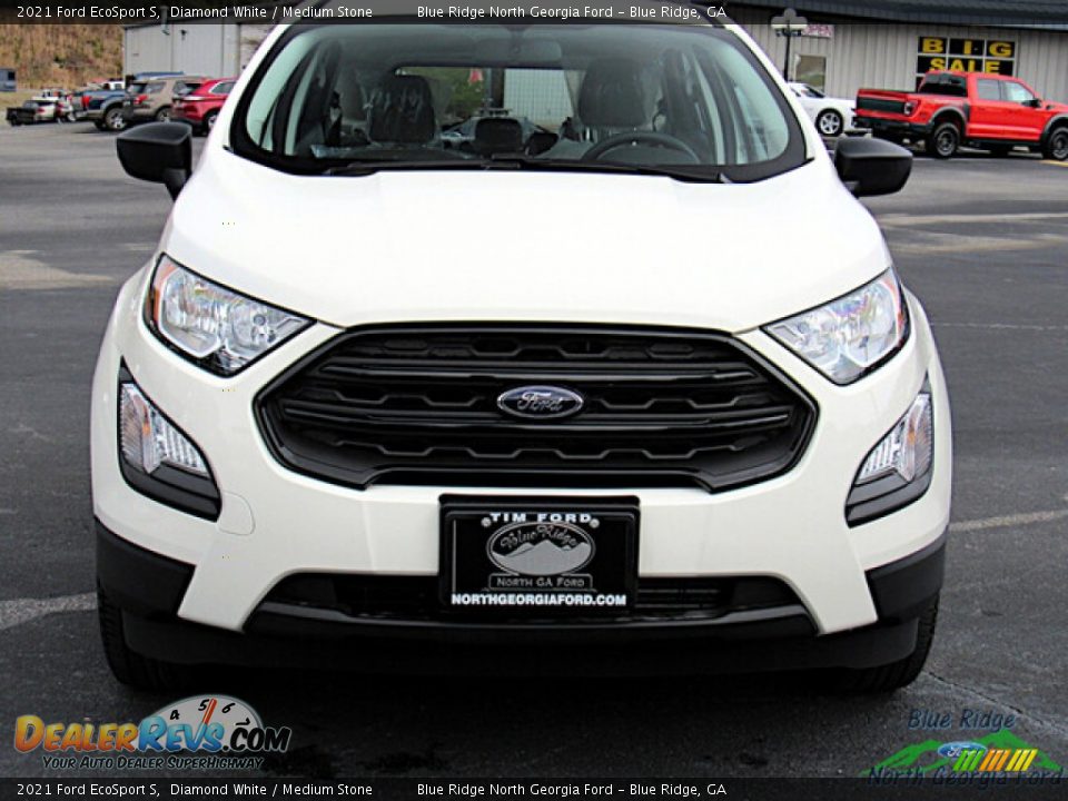 2021 Ford EcoSport S Diamond White / Medium Stone Photo #8