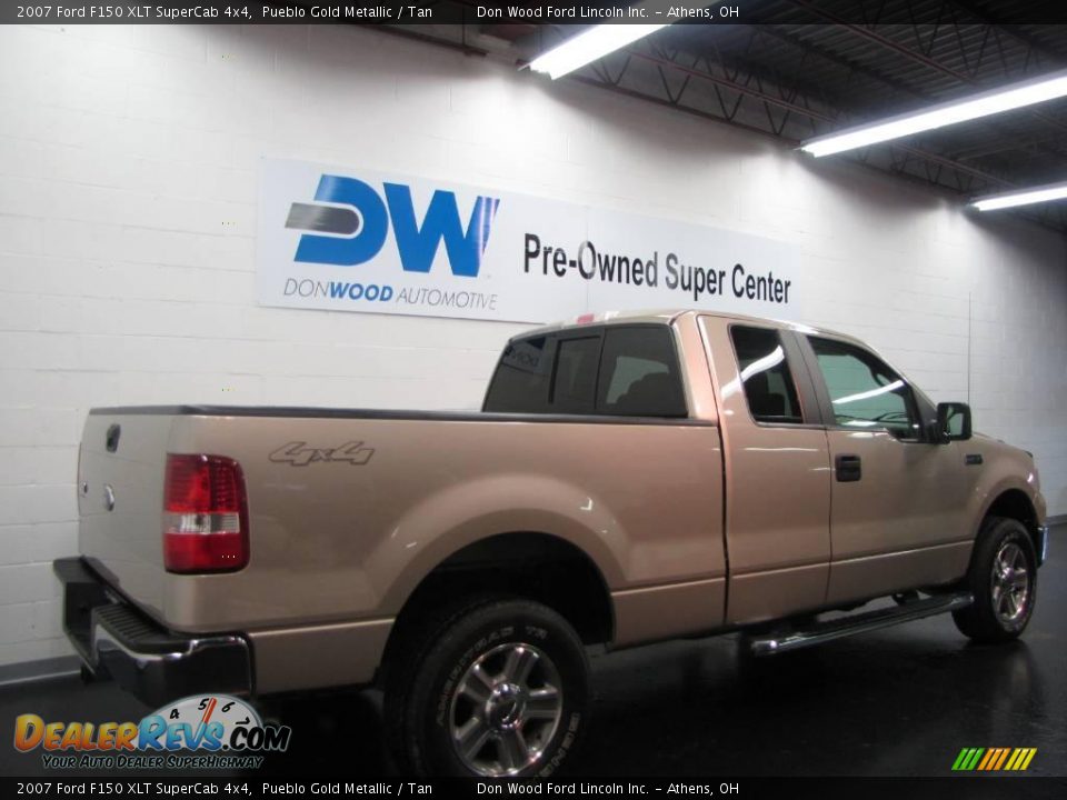 2007 Ford F150 XLT SuperCab 4x4 Pueblo Gold Metallic / Tan Photo #6