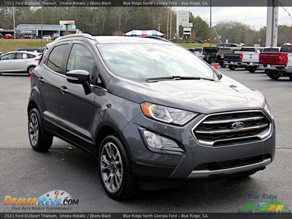 2021 Ford EcoSport Titanium Smoke Metallic / Ebony Black Photo #7