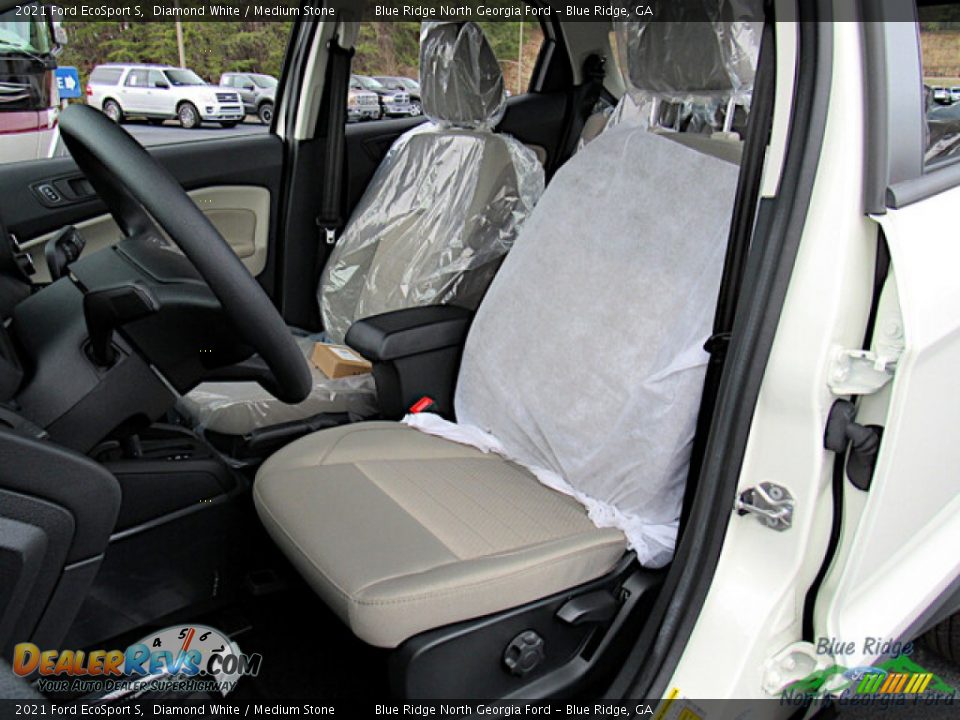 2021 Ford EcoSport S Diamond White / Medium Stone Photo #11