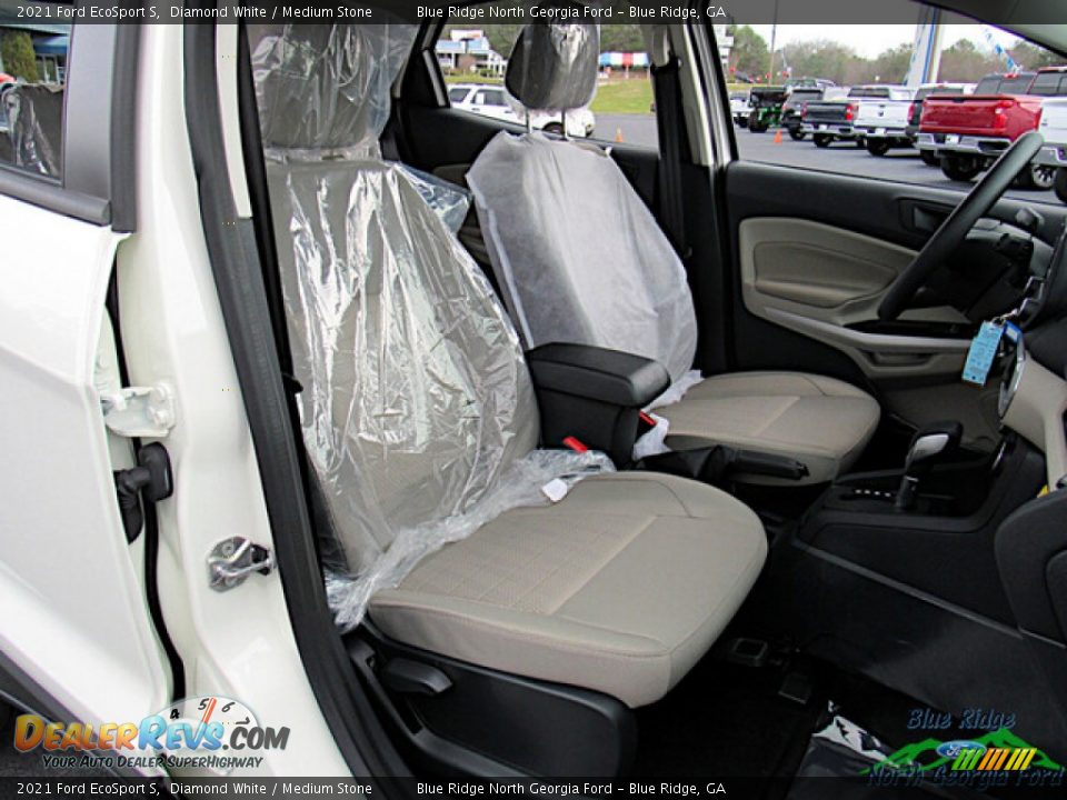 2021 Ford EcoSport S Diamond White / Medium Stone Photo #12