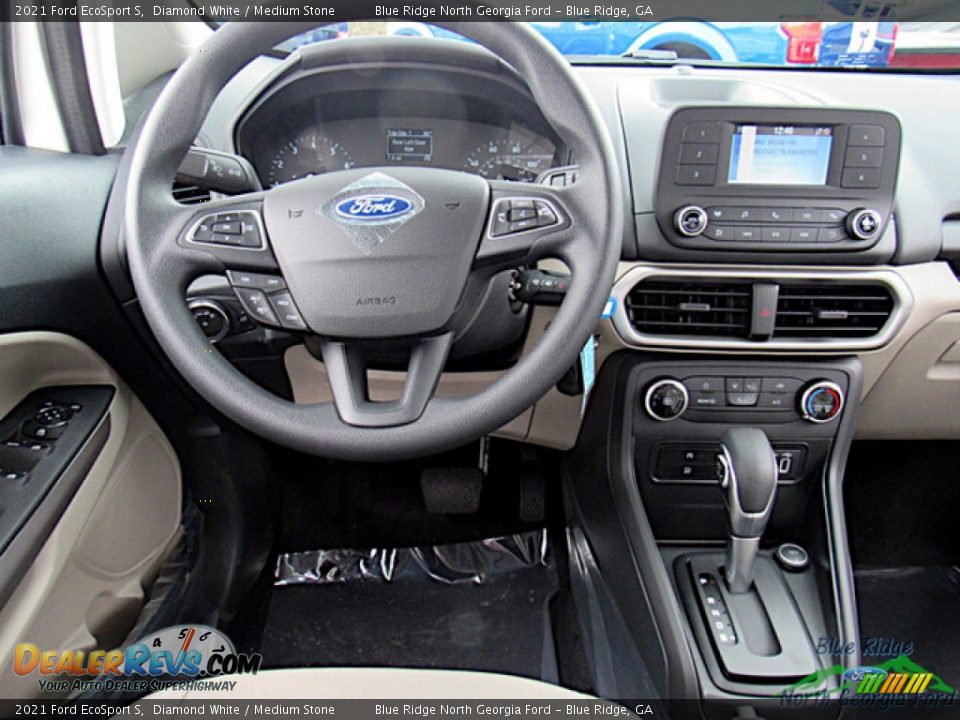 2021 Ford EcoSport S Diamond White / Medium Stone Photo #15