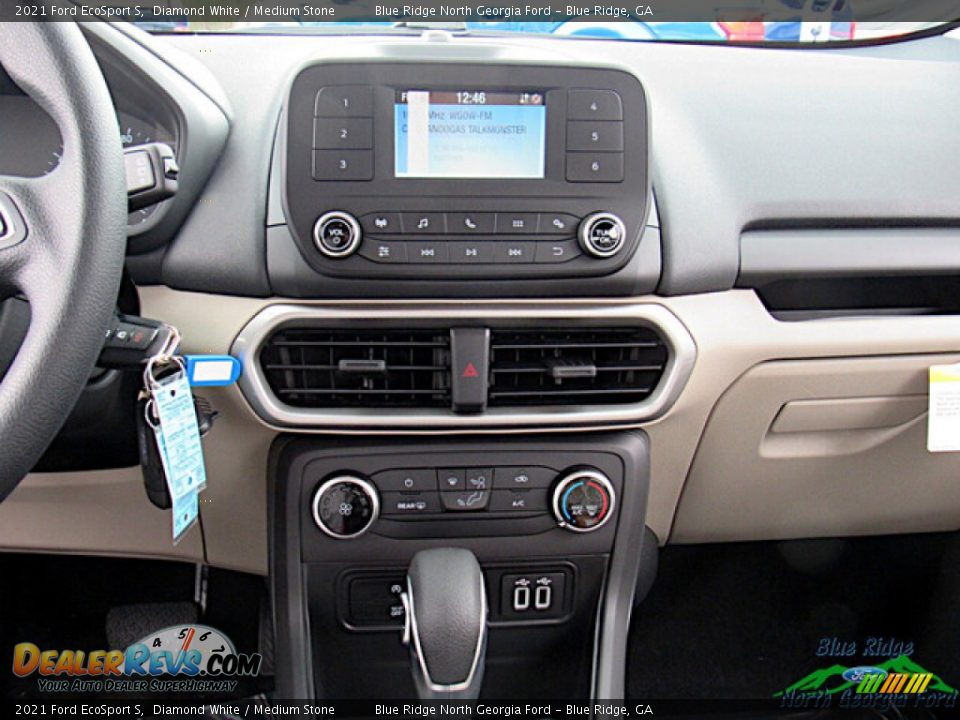 2021 Ford EcoSport S Diamond White / Medium Stone Photo #17