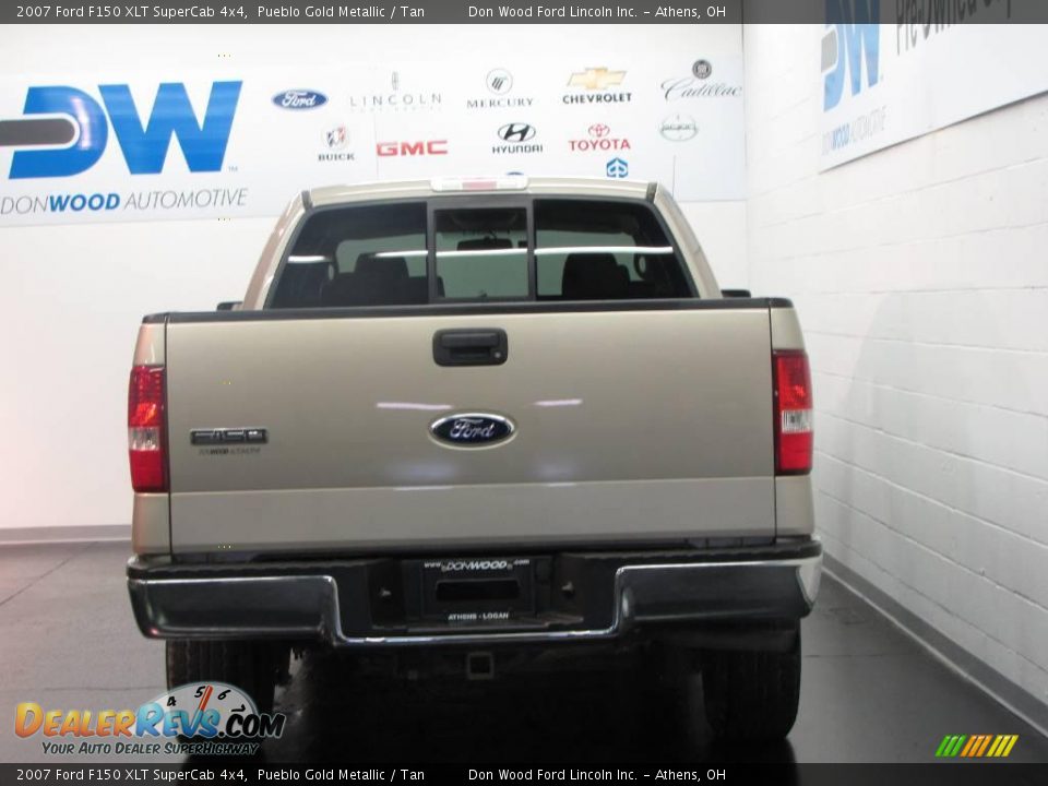 2007 Ford F150 XLT SuperCab 4x4 Pueblo Gold Metallic / Tan Photo #7