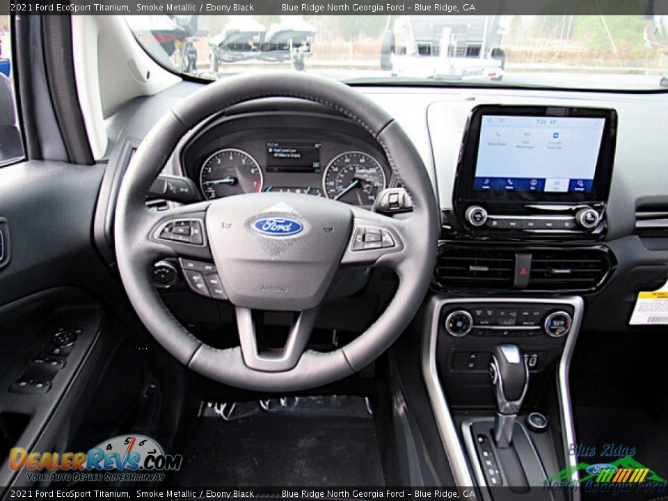 2021 Ford EcoSport Titanium Smoke Metallic / Ebony Black Photo #15