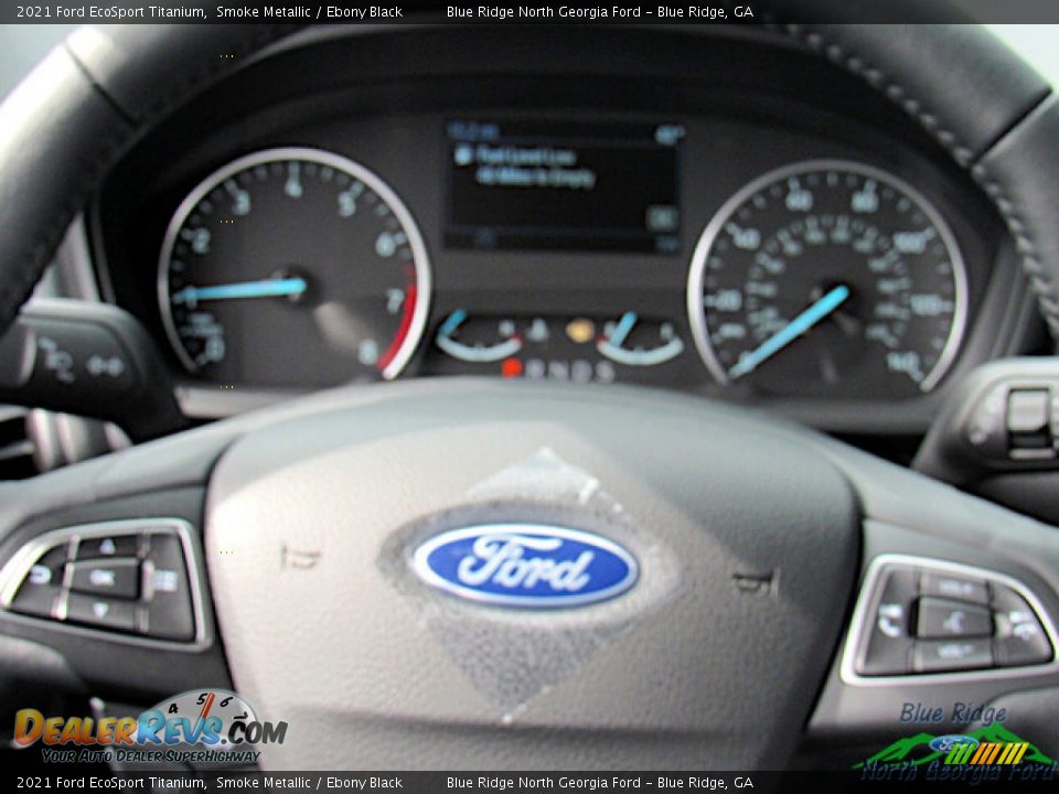 2021 Ford EcoSport Titanium Smoke Metallic / Ebony Black Photo #17