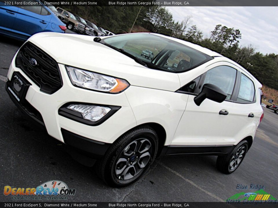 2021 Ford EcoSport S Diamond White / Medium Stone Photo #21