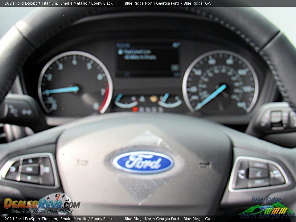 2021 Ford EcoSport Titanium Smoke Metallic / Ebony Black Photo #18