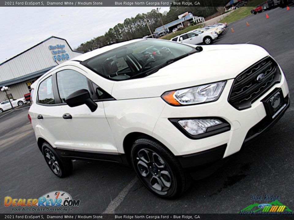 2021 Ford EcoSport S Diamond White / Medium Stone Photo #22