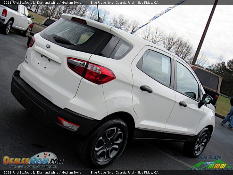 2021 Ford EcoSport S Diamond White / Medium Stone Photo #23