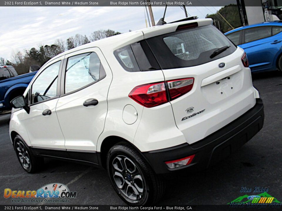 2021 Ford EcoSport S Diamond White / Medium Stone Photo #24