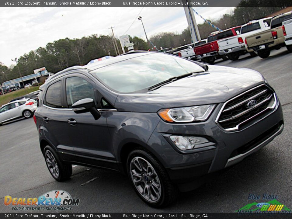 2021 Ford EcoSport Titanium Smoke Metallic / Ebony Black Photo #31