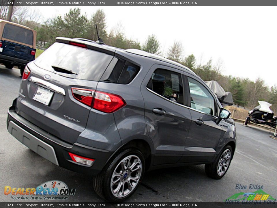 2021 Ford EcoSport Titanium Smoke Metallic / Ebony Black Photo #32