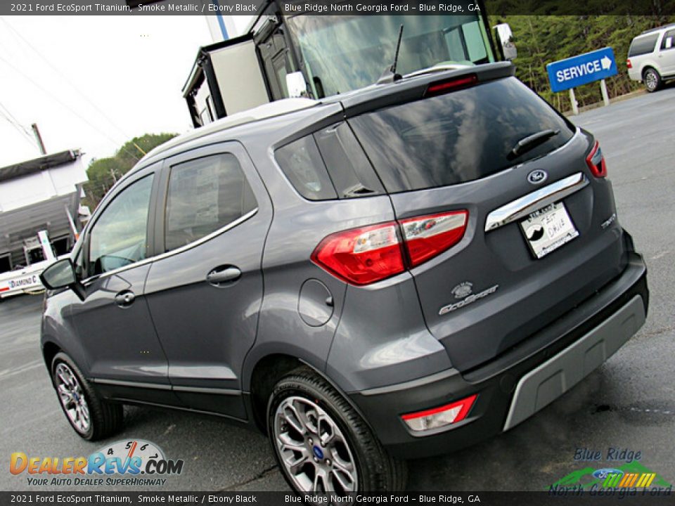 2021 Ford EcoSport Titanium Smoke Metallic / Ebony Black Photo #33