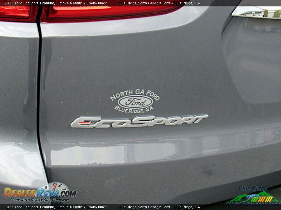 2021 Ford EcoSport Titanium Smoke Metallic / Ebony Black Photo #34