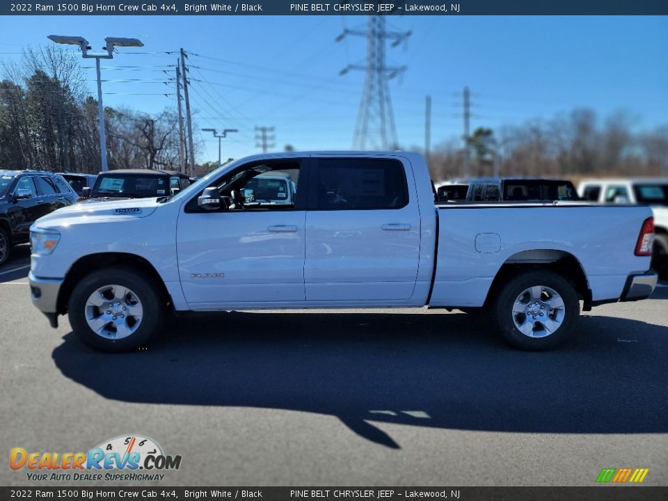 2022 Ram 1500 Big Horn Crew Cab 4x4 Bright White / Black Photo #3