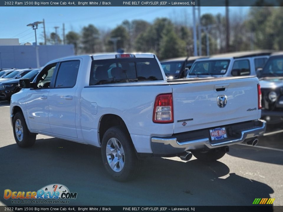 2022 Ram 1500 Big Horn Crew Cab 4x4 Bright White / Black Photo #4