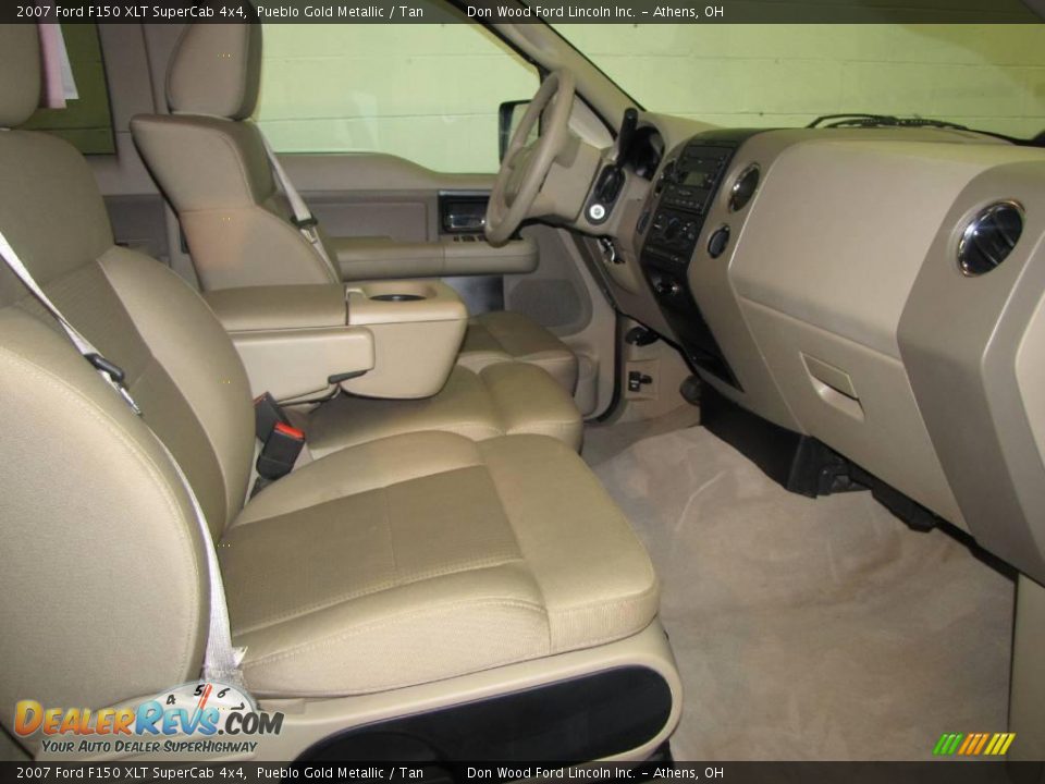 2007 Ford F150 XLT SuperCab 4x4 Pueblo Gold Metallic / Tan Photo #15