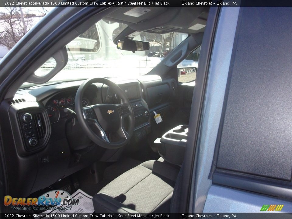 2022 Chevrolet Silverado 1500 Limited Custom Crew Cab 4x4 Satin Steel Metallic / Jet Black Photo #14