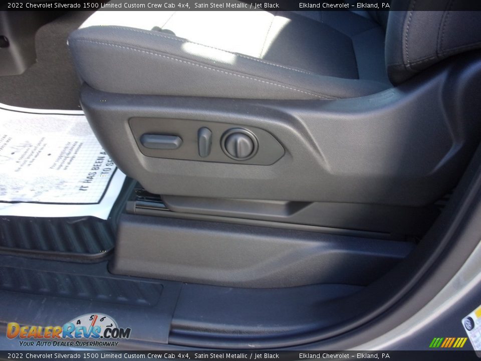 2022 Chevrolet Silverado 1500 Limited Custom Crew Cab 4x4 Satin Steel Metallic / Jet Black Photo #15