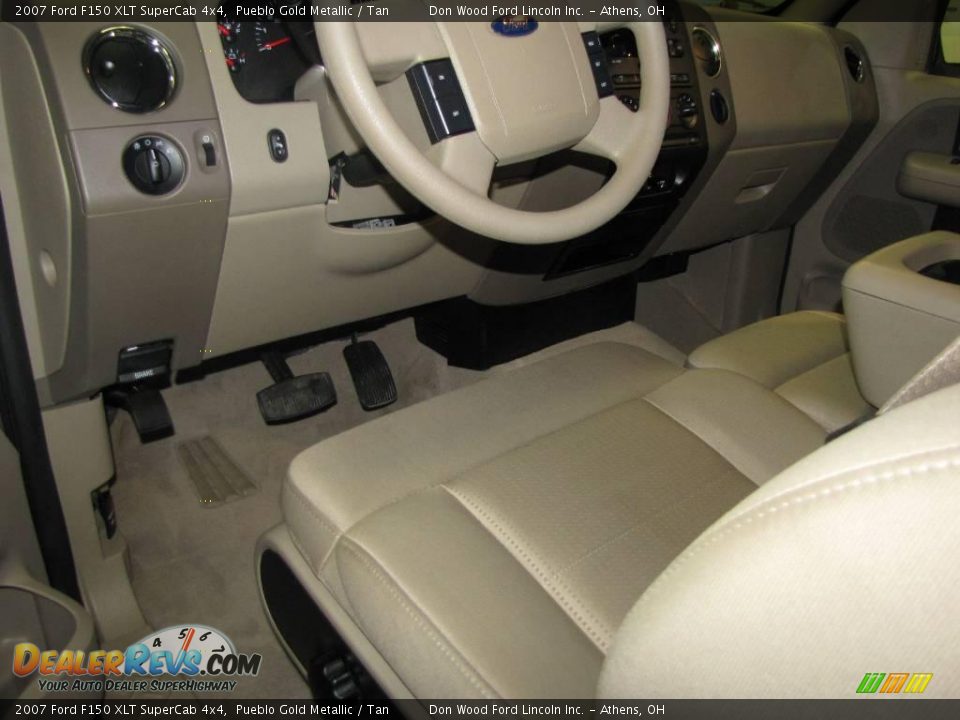 2007 Ford F150 XLT SuperCab 4x4 Pueblo Gold Metallic / Tan Photo #16