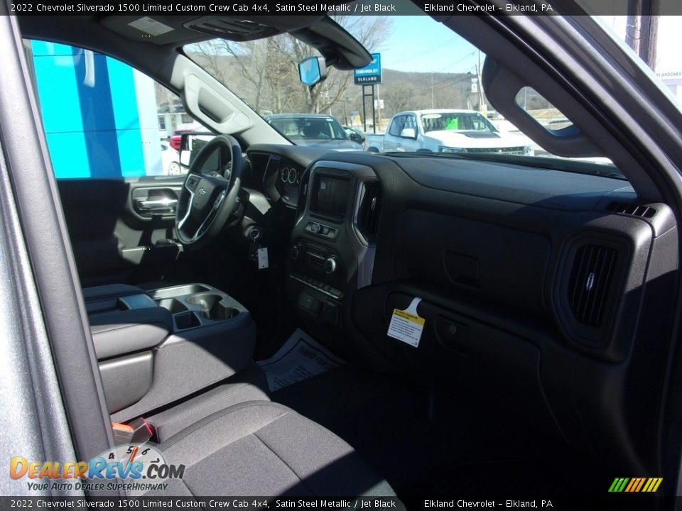2022 Chevrolet Silverado 1500 Limited Custom Crew Cab 4x4 Satin Steel Metallic / Jet Black Photo #18