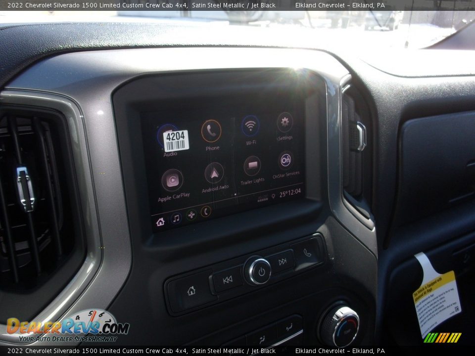2022 Chevrolet Silverado 1500 Limited Custom Crew Cab 4x4 Satin Steel Metallic / Jet Black Photo #27