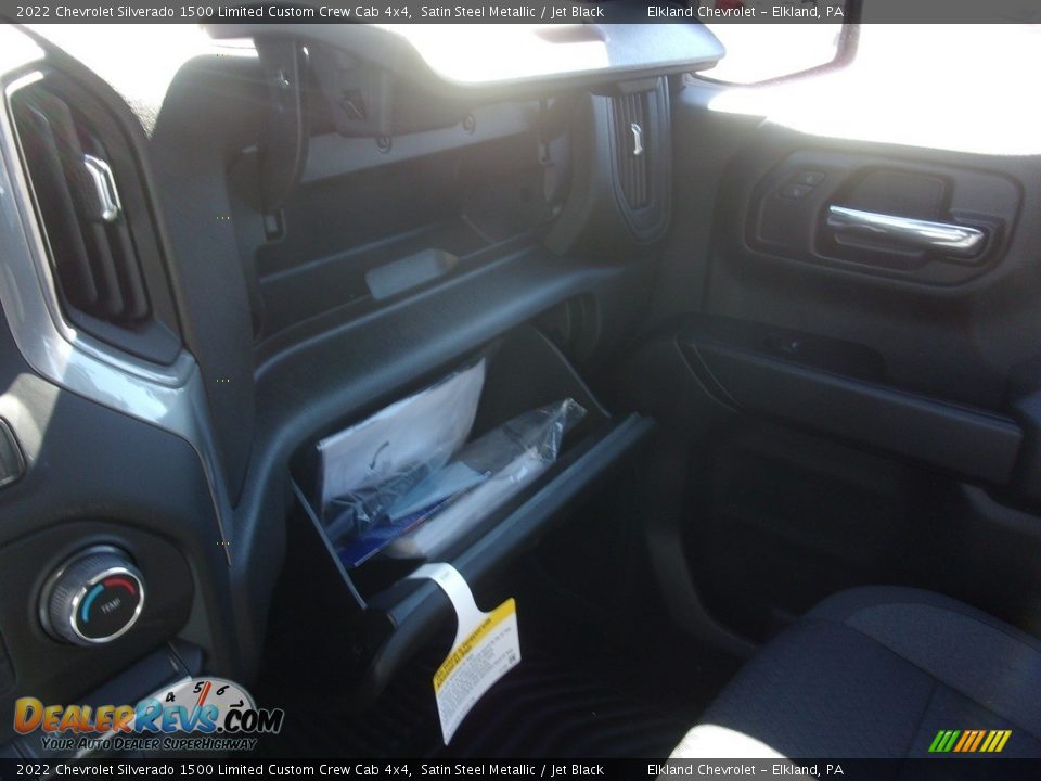 2022 Chevrolet Silverado 1500 Limited Custom Crew Cab 4x4 Satin Steel Metallic / Jet Black Photo #32
