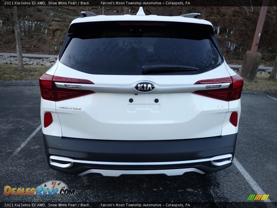 2021 Kia Seltos EX AWD Snow White Pearl / Black Photo #3