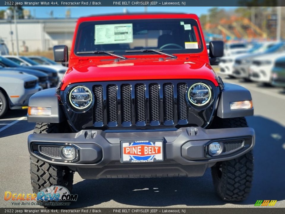 2022 Jeep Wrangler Willys 4x4 Firecracker Red / Black Photo #2
