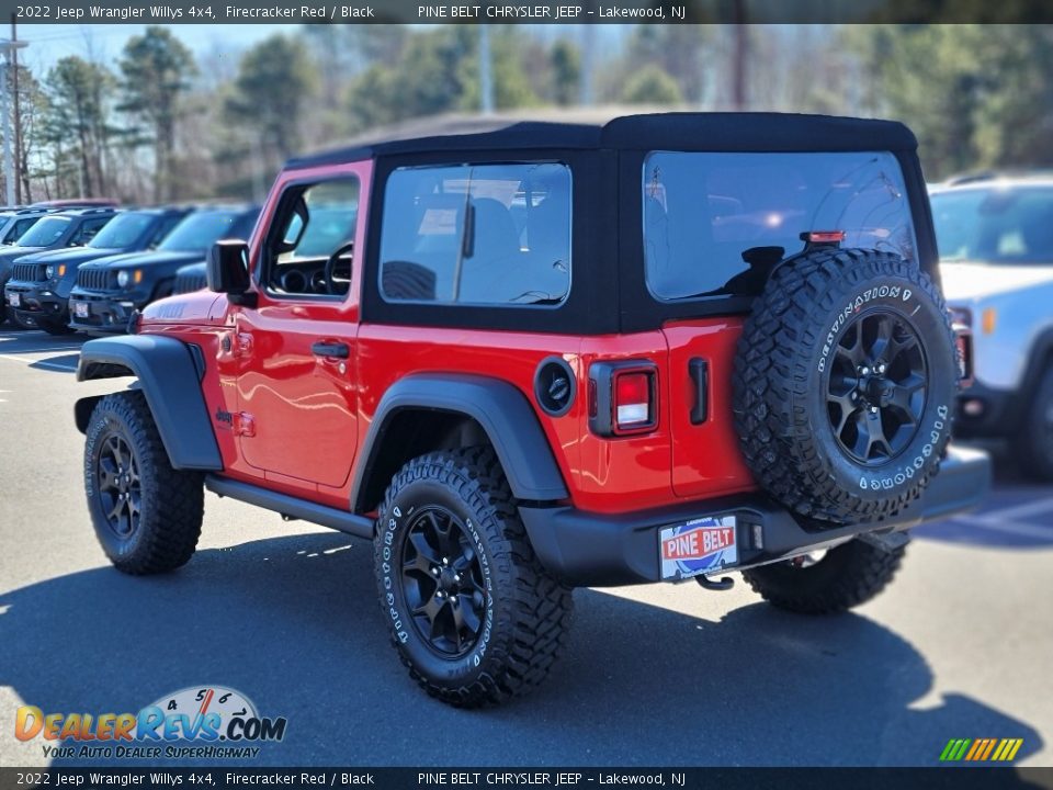 2022 Jeep Wrangler Willys 4x4 Firecracker Red / Black Photo #4