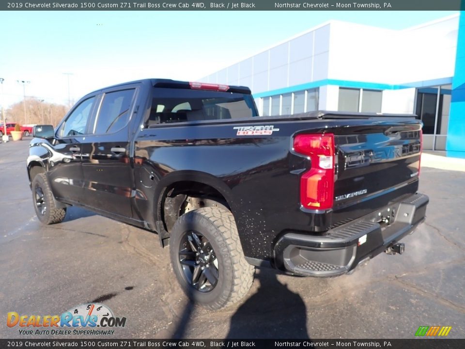 2019 Chevrolet Silverado 1500 Custom Z71 Trail Boss Crew Cab 4WD Black / Jet Black Photo #4