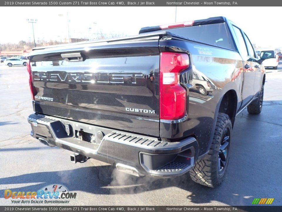 2019 Chevrolet Silverado 1500 Custom Z71 Trail Boss Crew Cab 4WD Black / Jet Black Photo #7