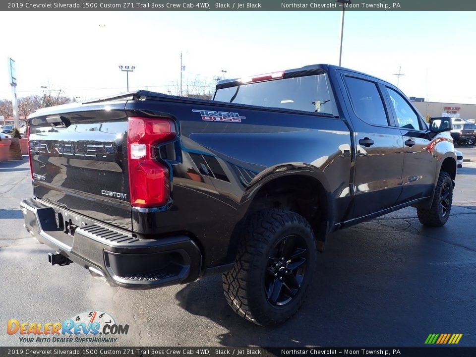 2019 Chevrolet Silverado 1500 Custom Z71 Trail Boss Crew Cab 4WD Black / Jet Black Photo #8