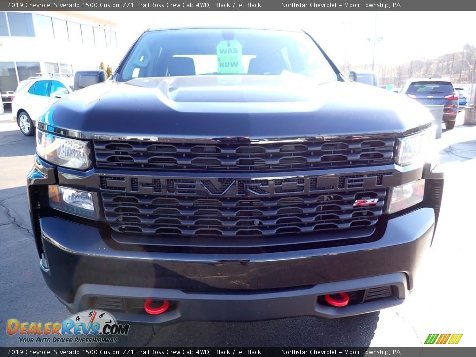 2019 Chevrolet Silverado 1500 Custom Z71 Trail Boss Crew Cab 4WD Black / Jet Black Photo #10