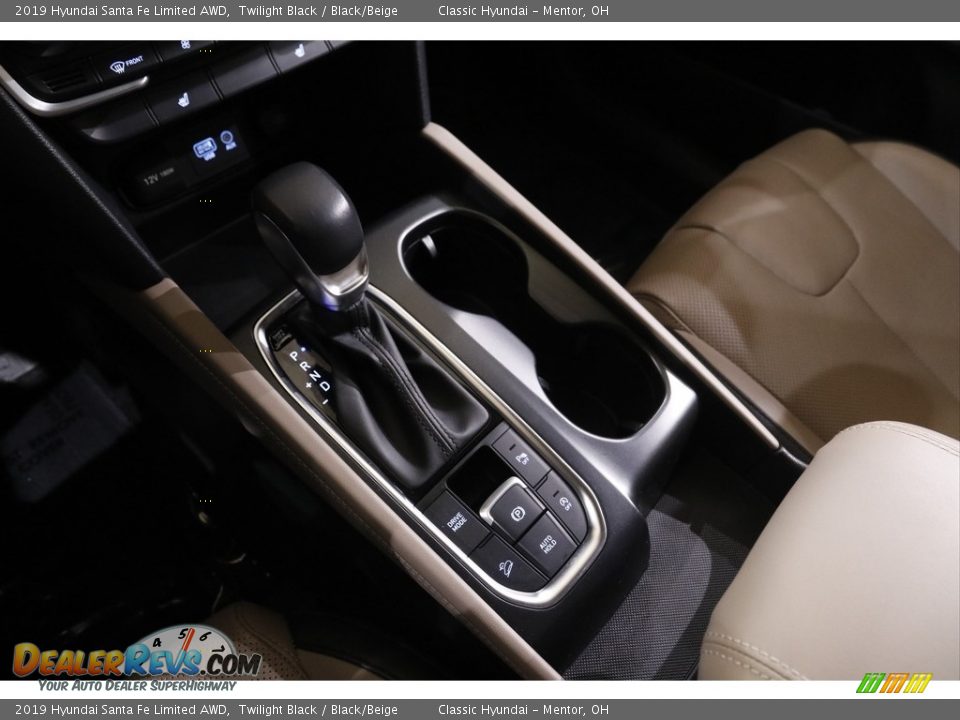 2019 Hyundai Santa Fe Limited AWD Twilight Black / Black/Beige Photo #13
