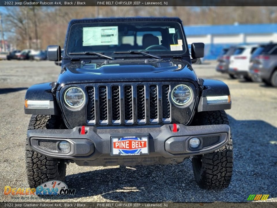 2022 Jeep Gladiator Rubicon 4x4 Black / Black Photo #2