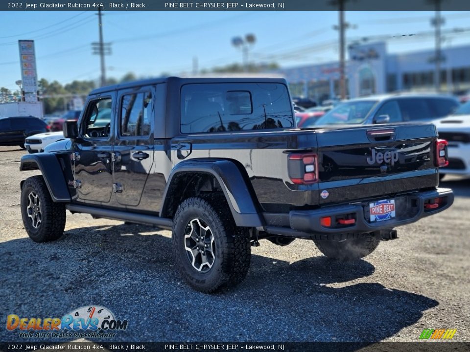 2022 Jeep Gladiator Rubicon 4x4 Black / Black Photo #4