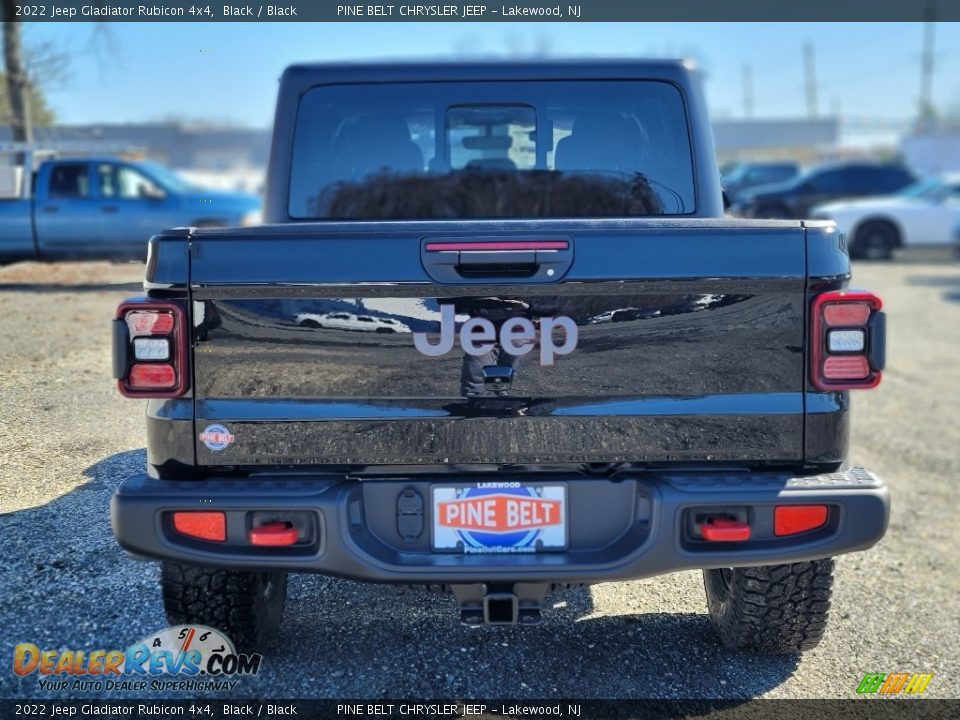 2022 Jeep Gladiator Rubicon 4x4 Black / Black Photo #5