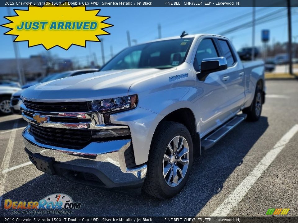 2019 Chevrolet Silverado 1500 LT Double Cab 4WD Silver Ice Metallic / Jet Black Photo #1