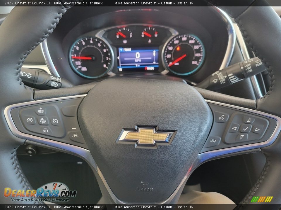 2022 Chevrolet Equinox LT Blue Glow Metallic / Jet Black Photo #24