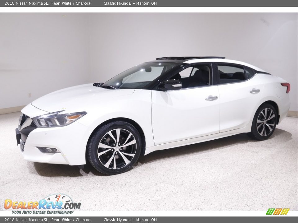 2018 Nissan Maxima SL Pearl White / Charcoal Photo #3
