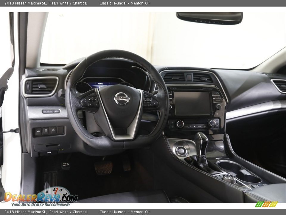 2018 Nissan Maxima SL Pearl White / Charcoal Photo #6