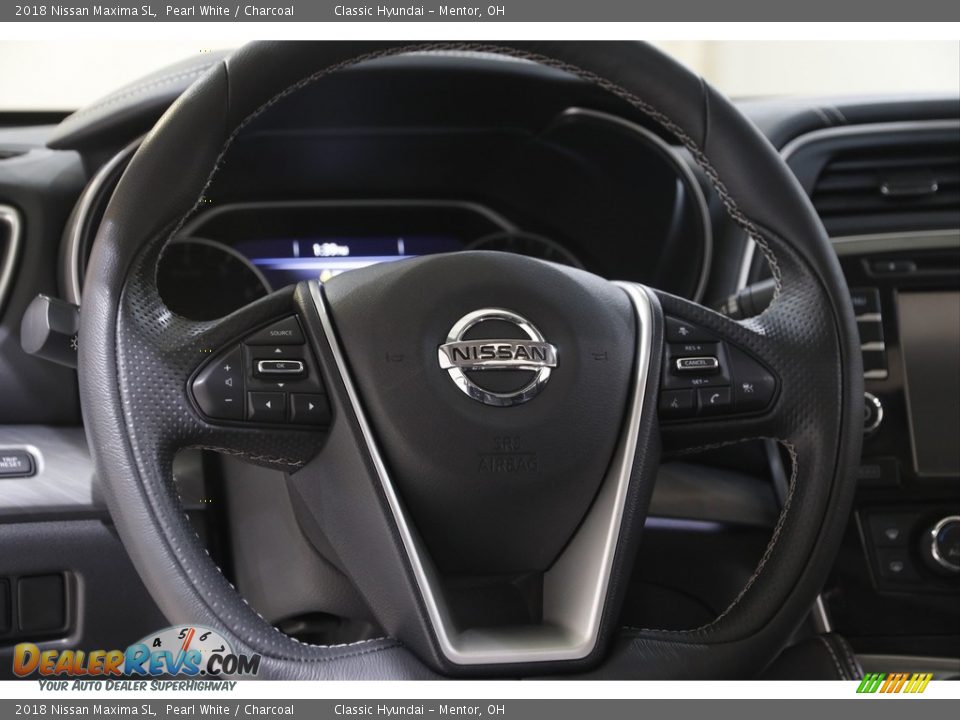 2018 Nissan Maxima SL Pearl White / Charcoal Photo #7