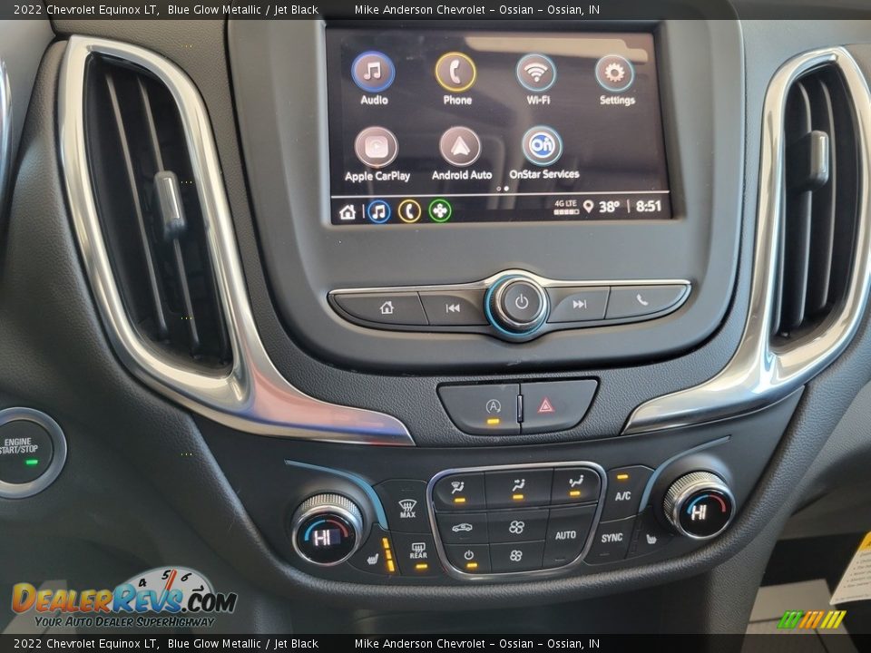 2022 Chevrolet Equinox LT Blue Glow Metallic / Jet Black Photo #28