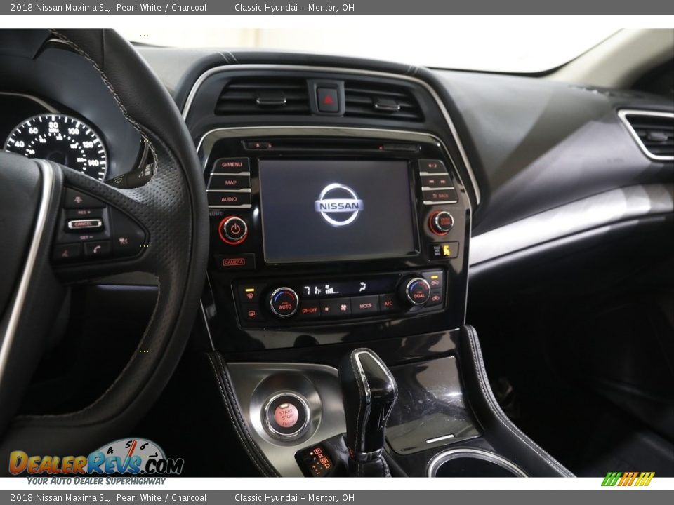 2018 Nissan Maxima SL Pearl White / Charcoal Photo #9