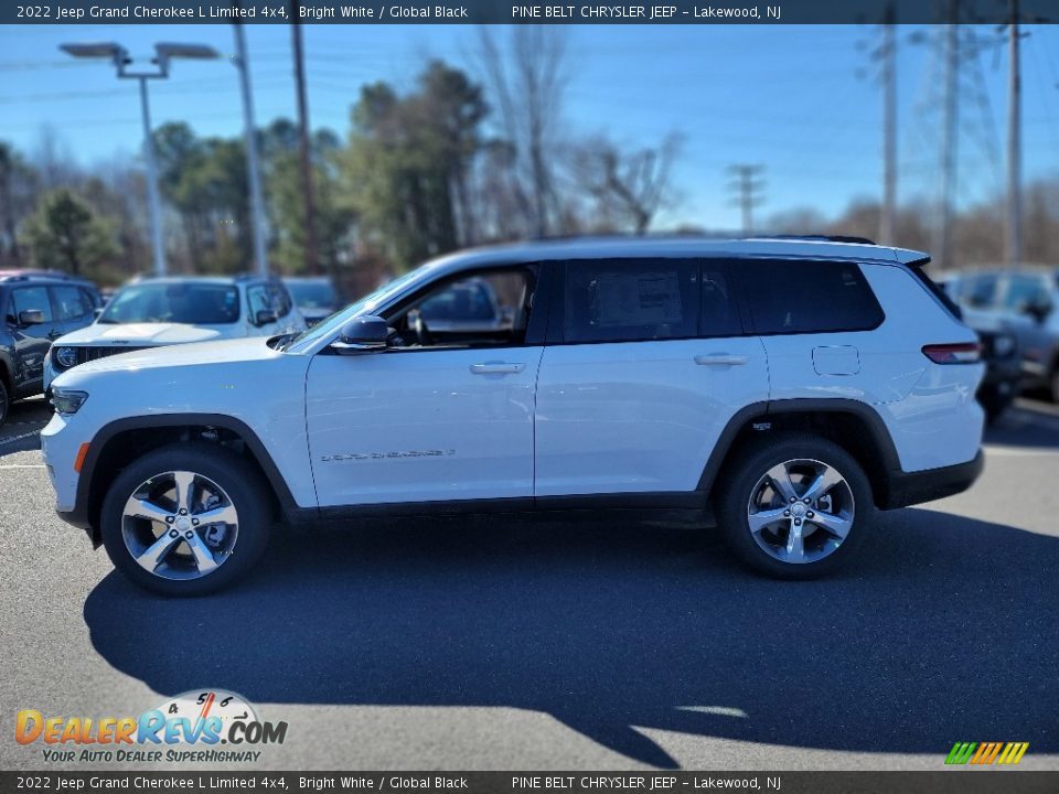 2022 Jeep Grand Cherokee L Limited 4x4 Bright White / Global Black Photo #3