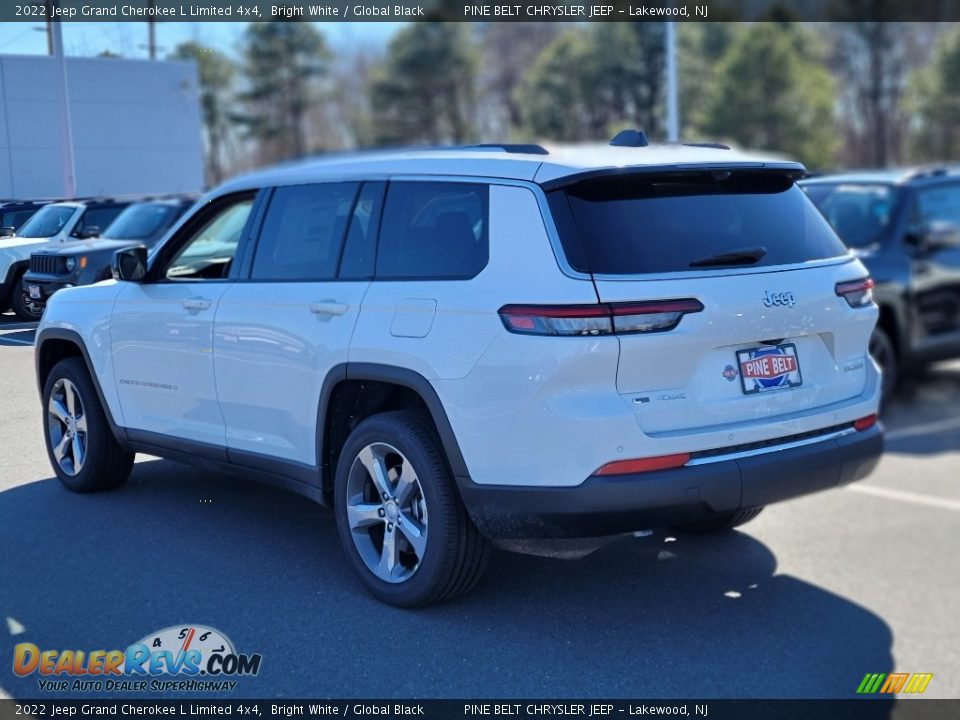 2022 Jeep Grand Cherokee L Limited 4x4 Bright White / Global Black Photo #4